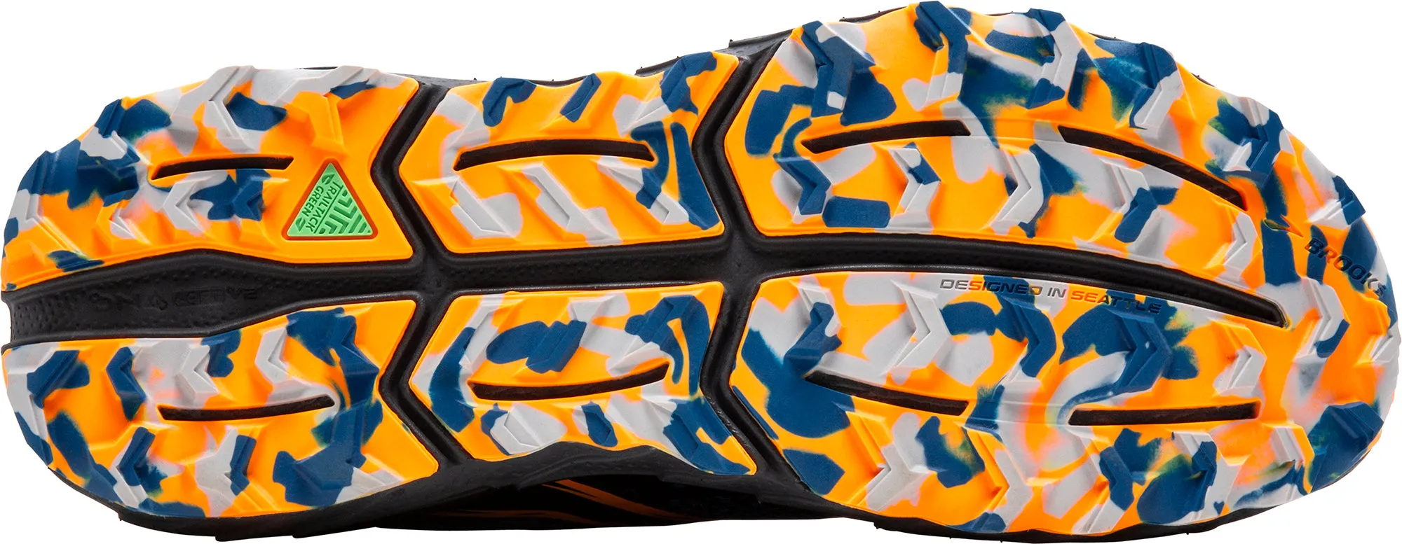 Running Field Brooks Cascadia 18 Mens Trail Running Shoes - Blue
