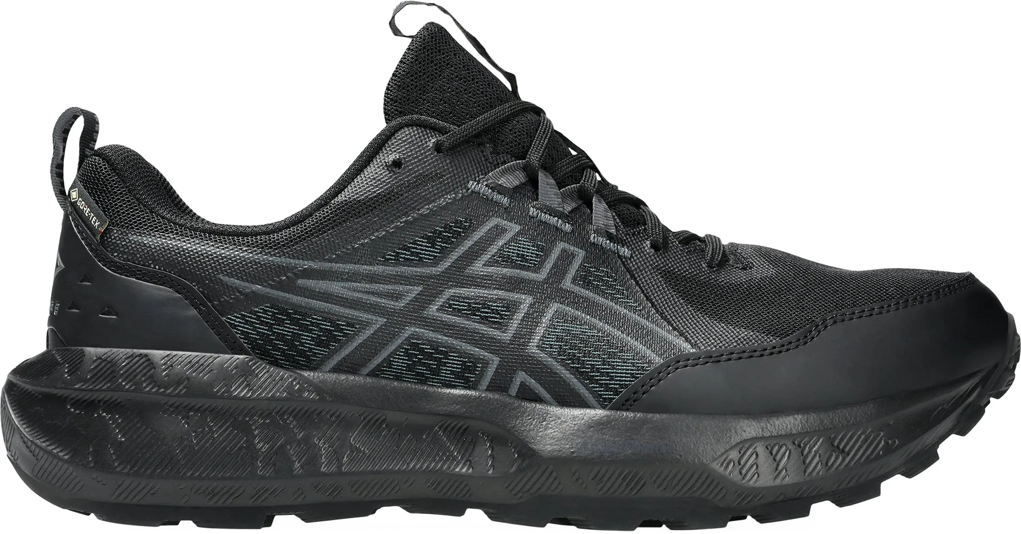 Asics Gel Sonoma 8 GORE-TEX Mens Trail Running Shoes - Black Reinforced eyelets prevent lace pressure points Breath Control