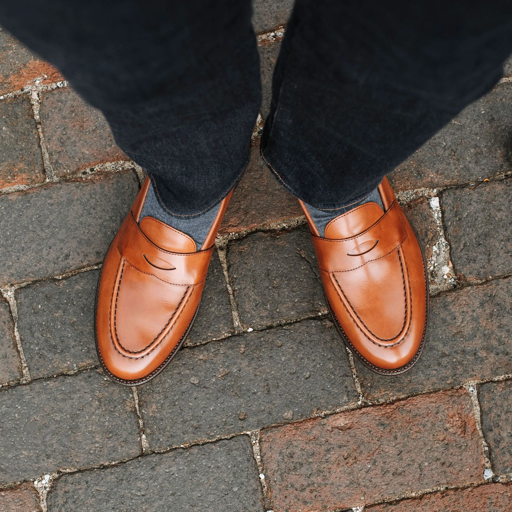 Casual Footwear Slow Pace Traveler Penny Chestnut Calf
