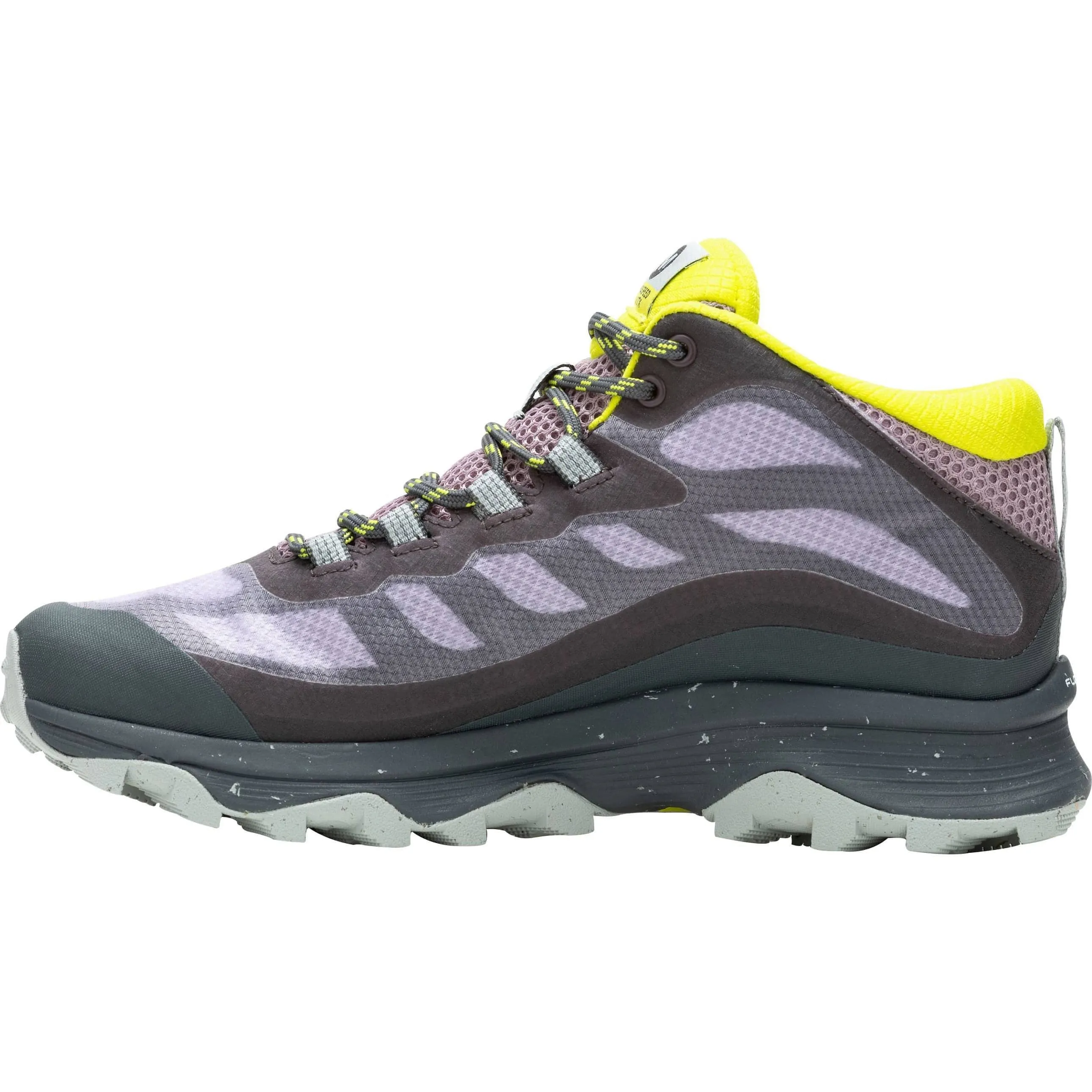 Durable Traction Mountain Pass Merrell Moab Speed Mid GORE-TEX Womens Walking Boots - Purple