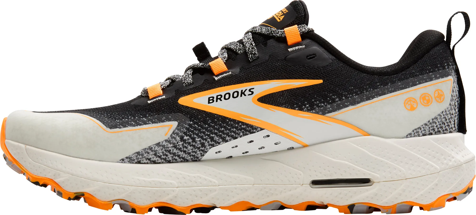Brooks Cascadia 18 Mens Trail Running Shoes - Black Low weight design helps conserve training energy Stable