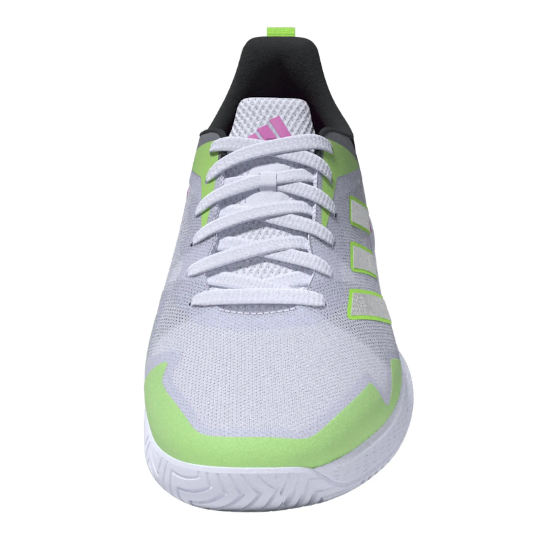 Minimal Sole Adidas Performance Defiant Speed Men Tennis Shoes - Crystal White/Silver Metallic/Carbon