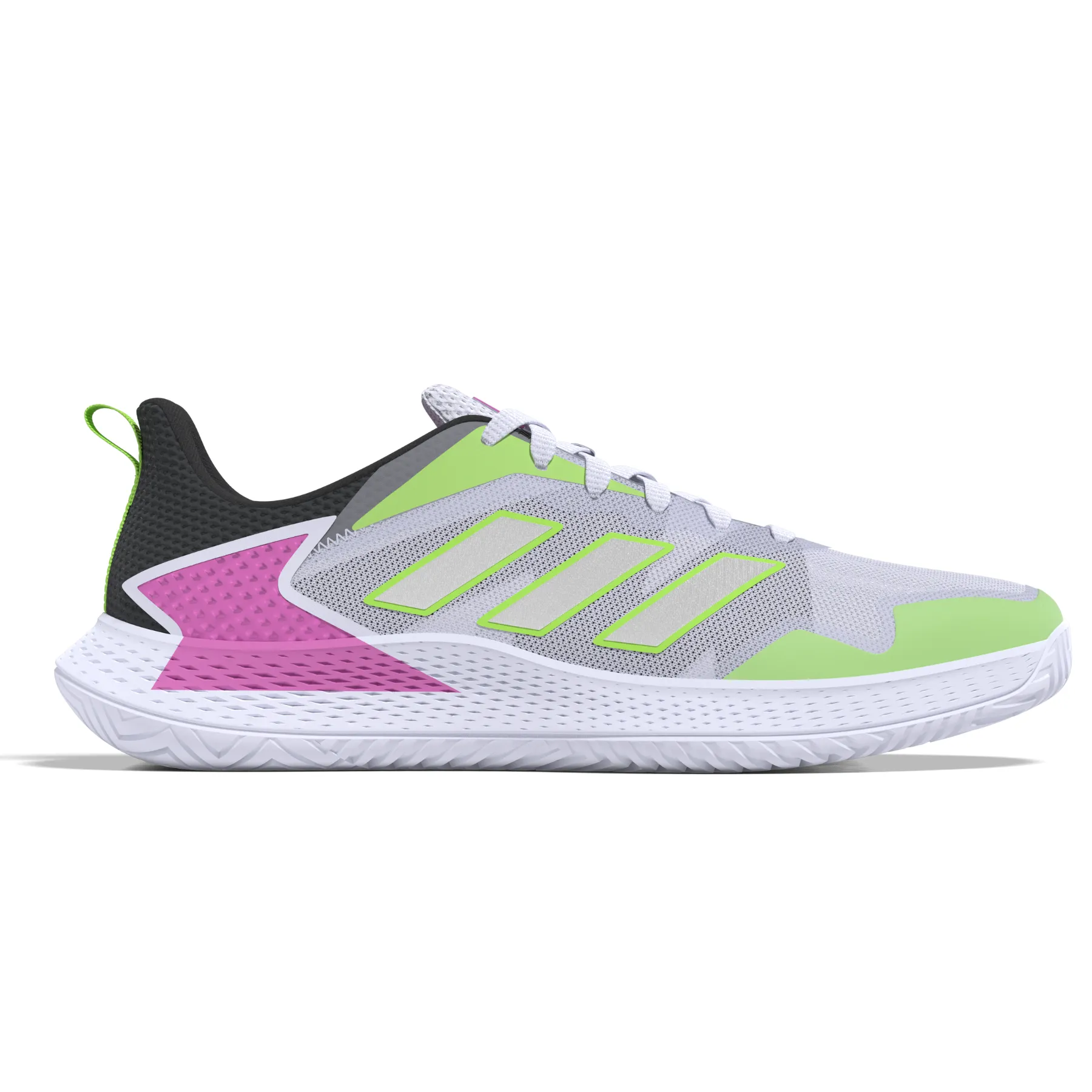Adidas Performance Defiant Speed Men Tennis Shoes - Crystal White/Silver Metallic/Carbon Anatomical shape