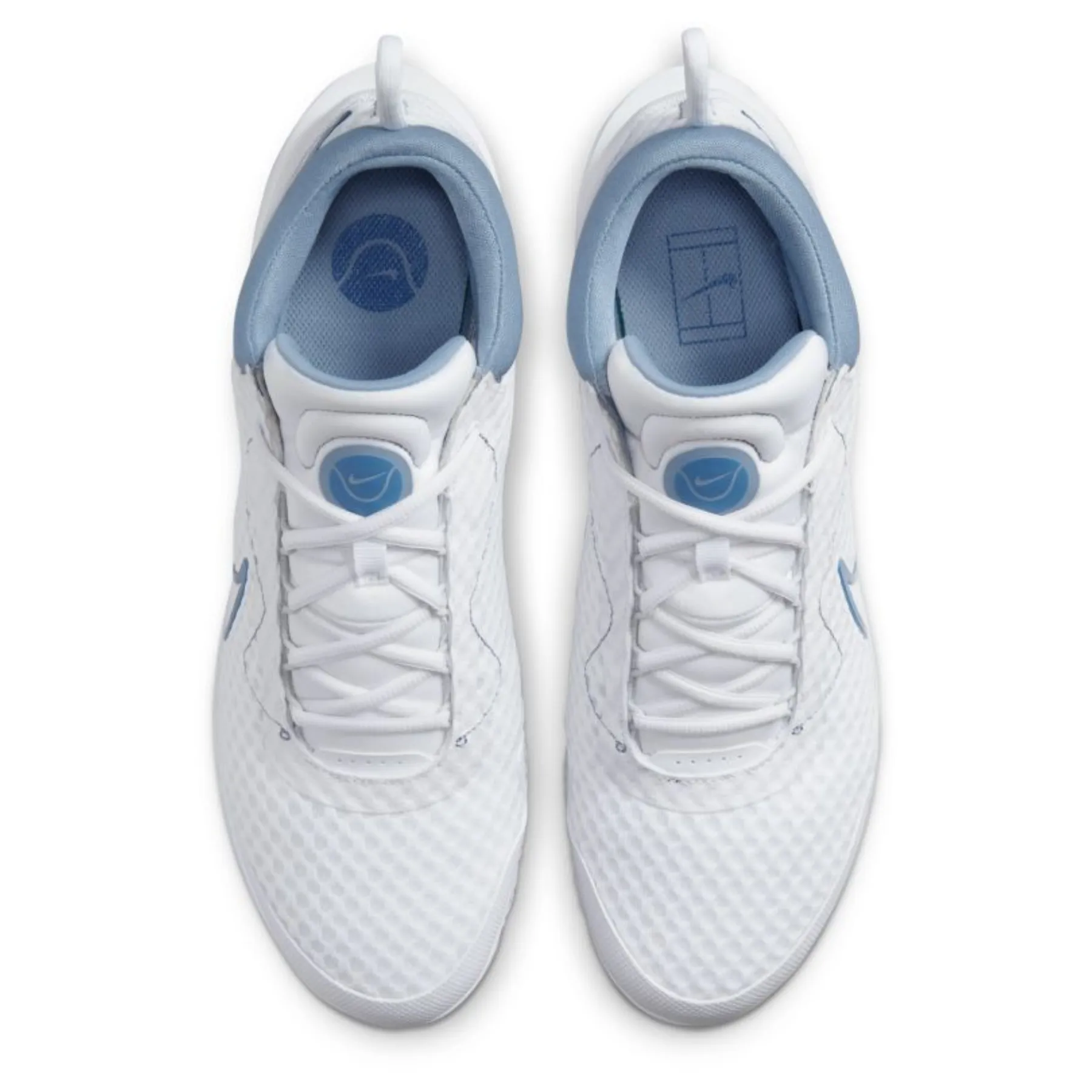 Athletic Design Moisture wicking Nike  Court Zoom Pro Men Hard Court Tennis Shoes -White Mystic Navy-Ashen Slate-Grey Fog