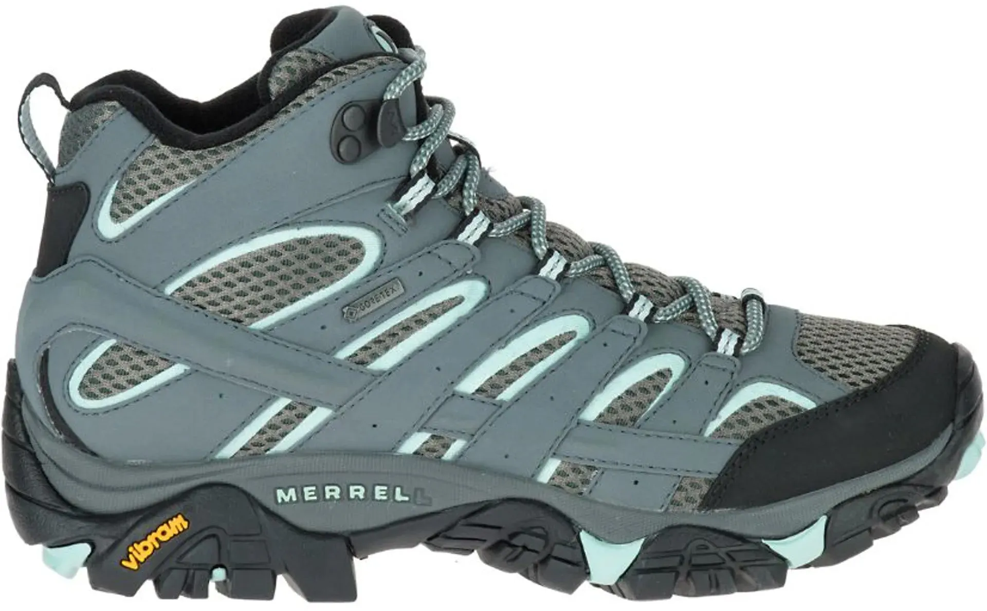 Merrell Moab 2 Mid GORE-TEX Womens Walking Boots - Blue Stable Grip Water Repellant