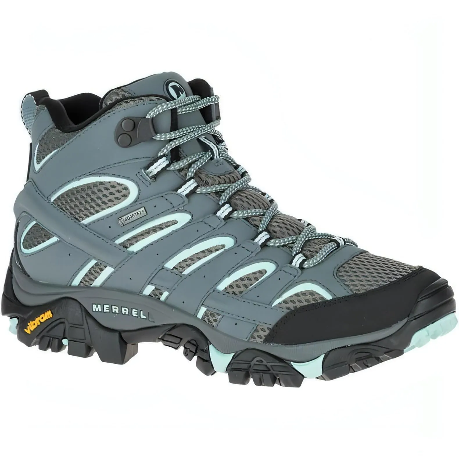 Merrell Moab 2 Mid GORE-TEX Womens Walking Boots - Blue Waterproof Performance