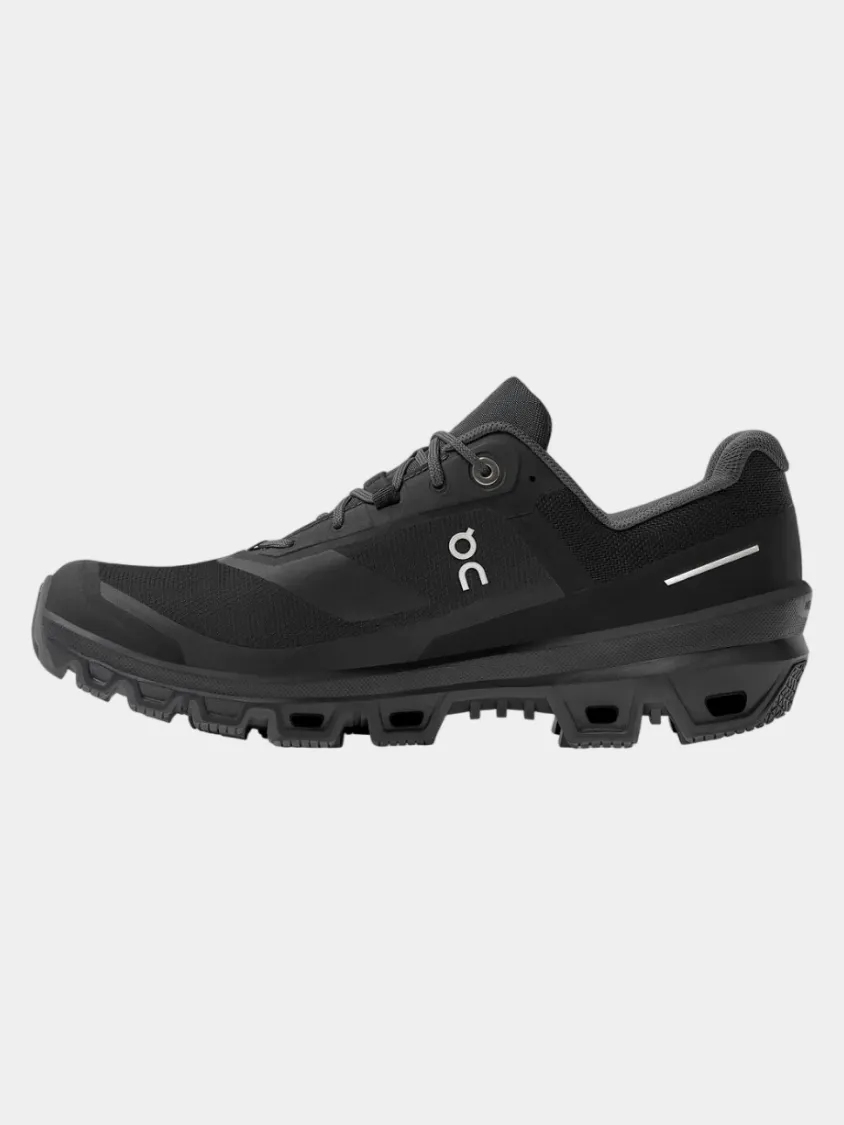 On Cloudventure Waterproof  Men Running Espadrilles Black Hiker Ready Stone Path
