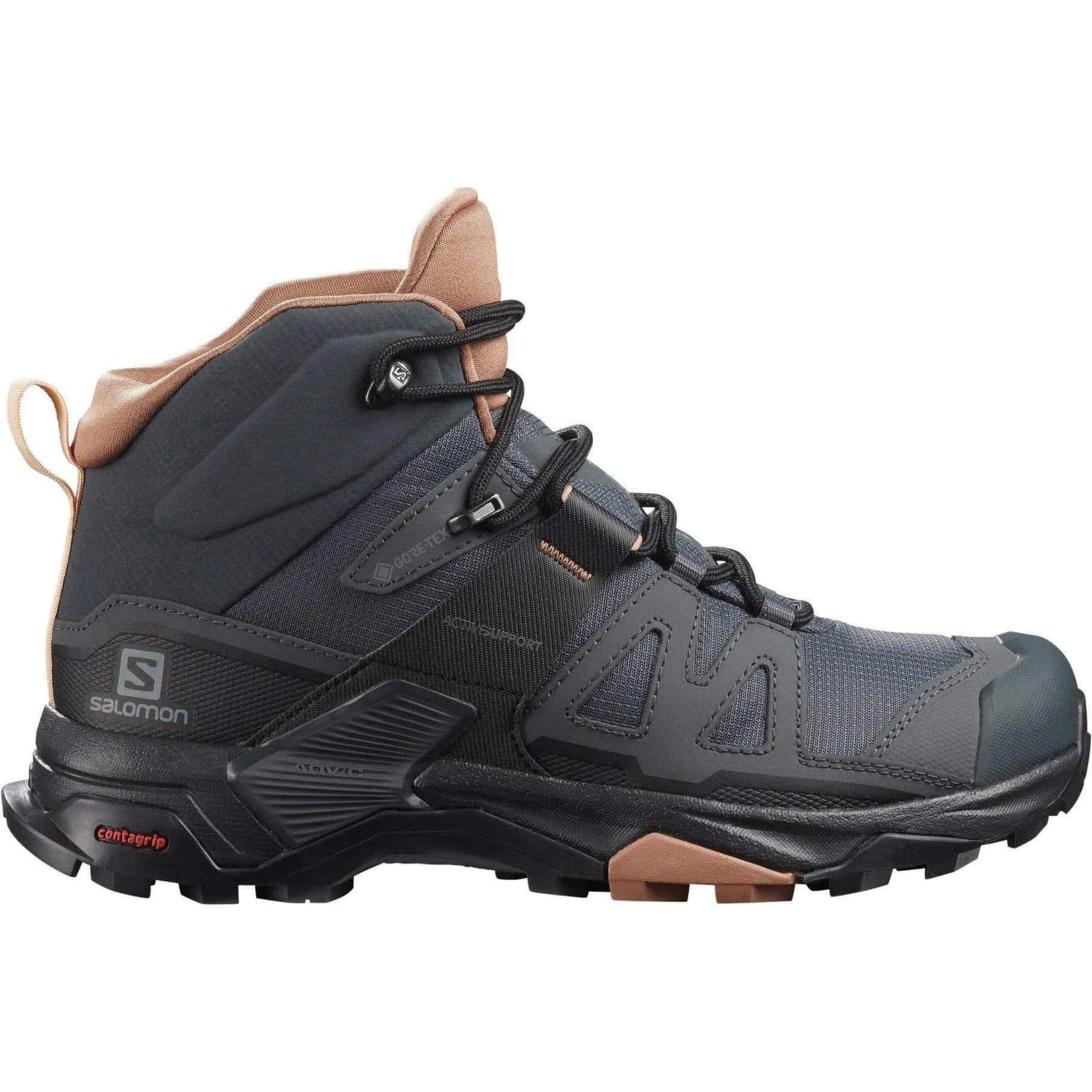 Camping Salomon X Ultra 4 Mid GORE-TEX Womens Walking Boots - Grey
