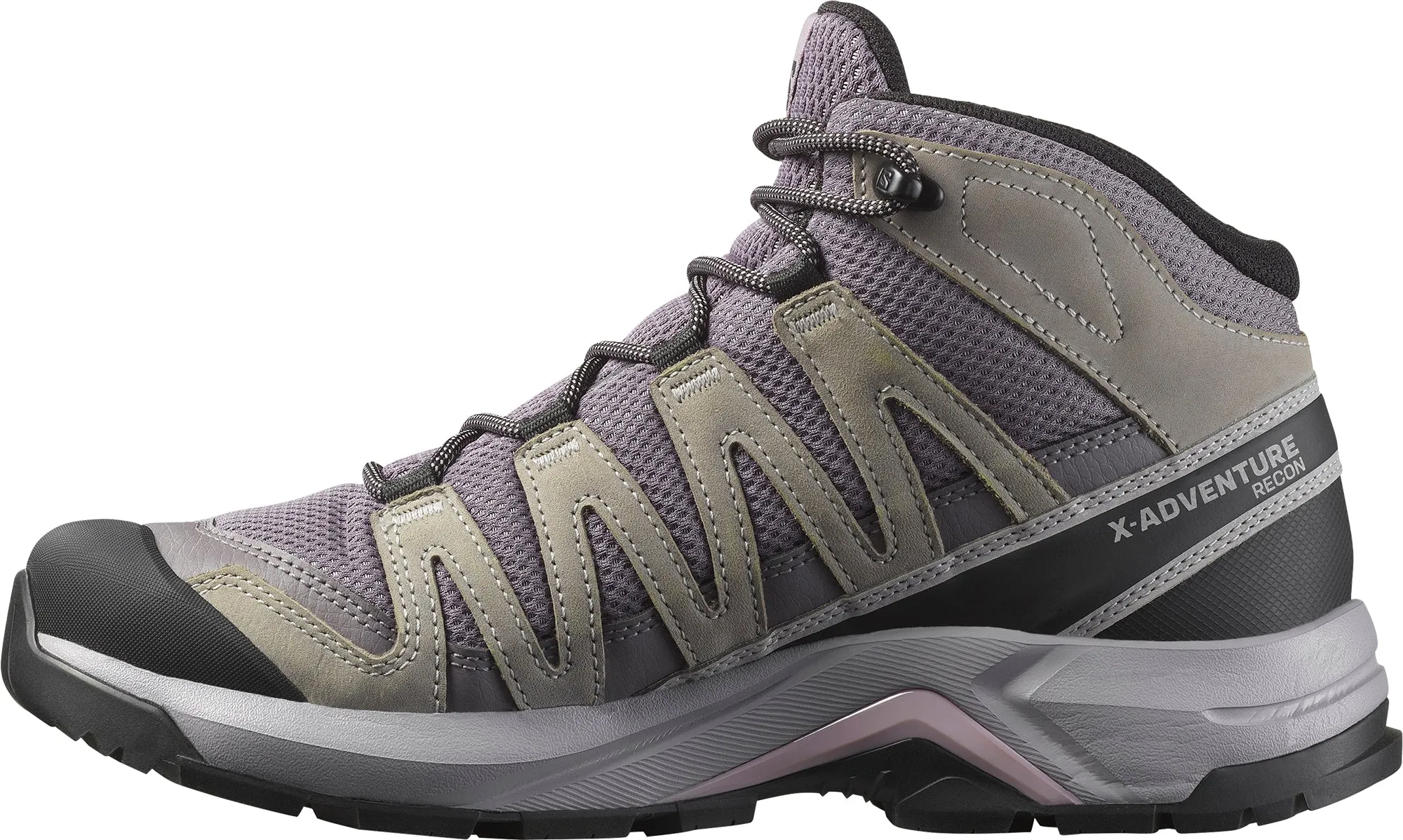 Salomon X-Adventure Recon Mid GORE-TEX Womens Walking Shoes - Grey Path Support Durable Walking Boots