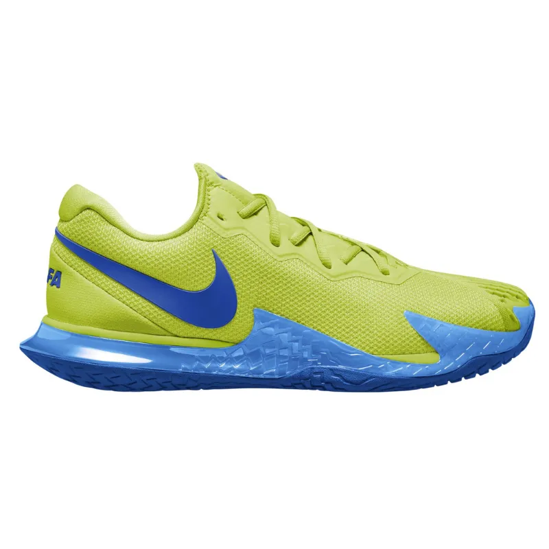 Low Cut Dynamic Movement Nike Court Zoom Vapor Cage 4 Rafa Lt Lemon Twist/Game Royal-Lt Photo Blue Men Hard Court Tennis Shoes -
