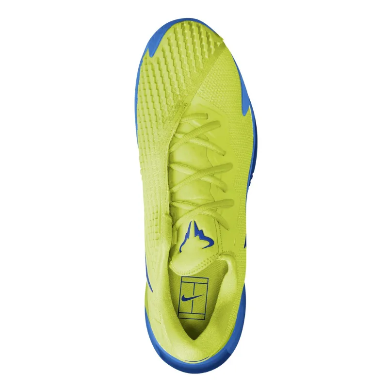 Durable Build Breathable panel Nike Court Zoom Vapor Cage 4 Rafa Lt Lemon Twist/Game Royal-Lt Photo Blue Men Hard Court Tennis Shoes -