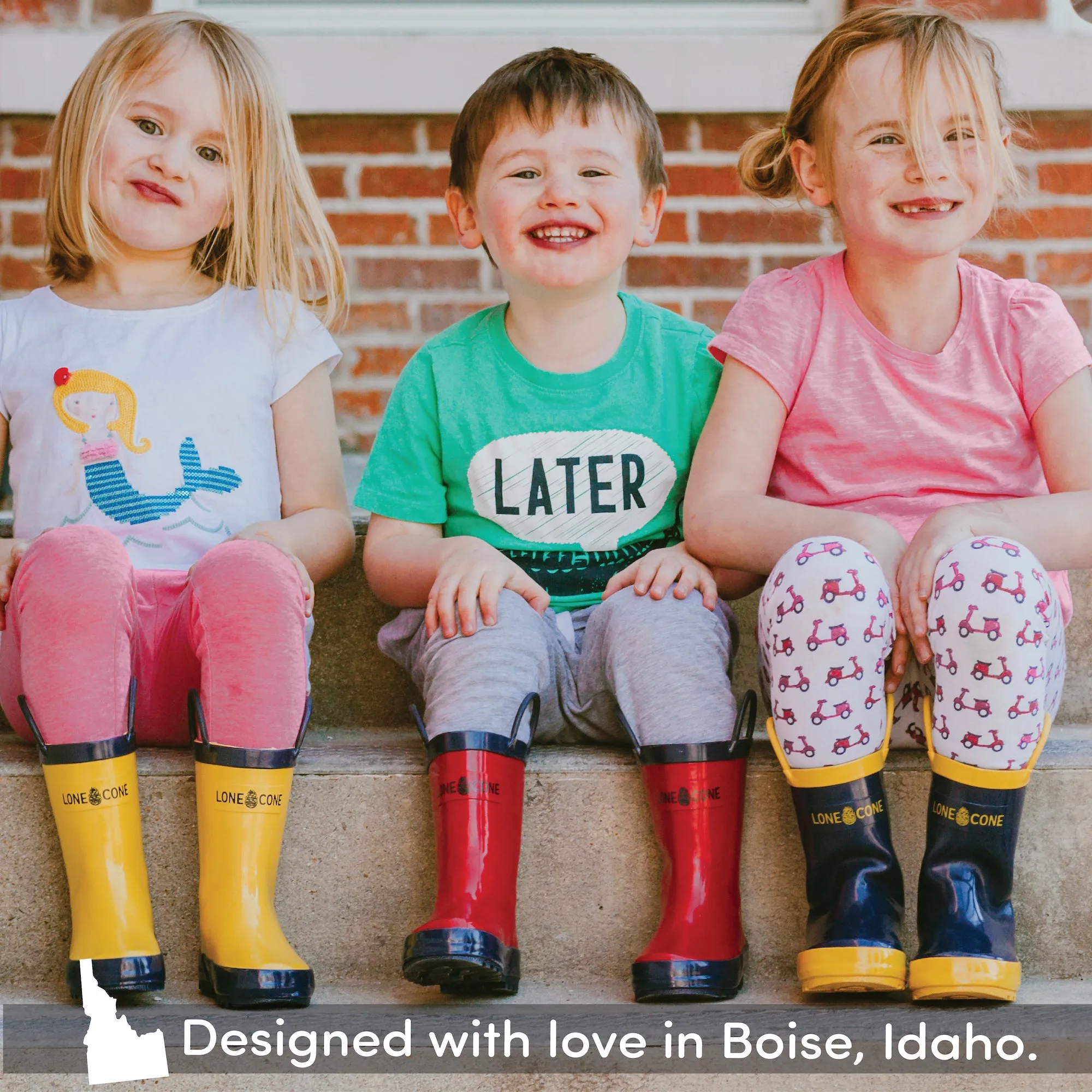 Sporty Look Firetruck Red Rain Boot