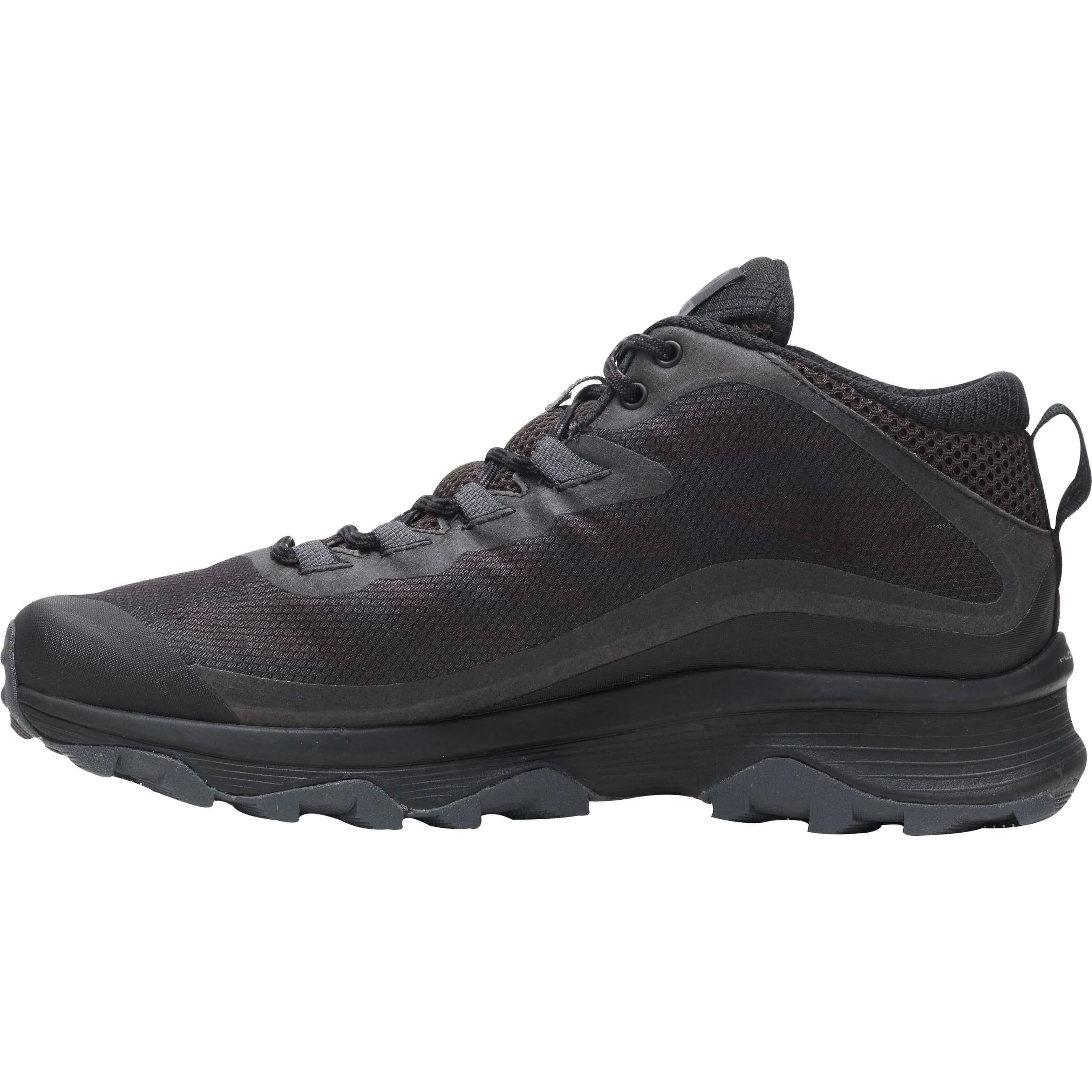 Outdoor Road Merrell Moab Speed Mid GORE-TEX Mens Walking Boots - Black