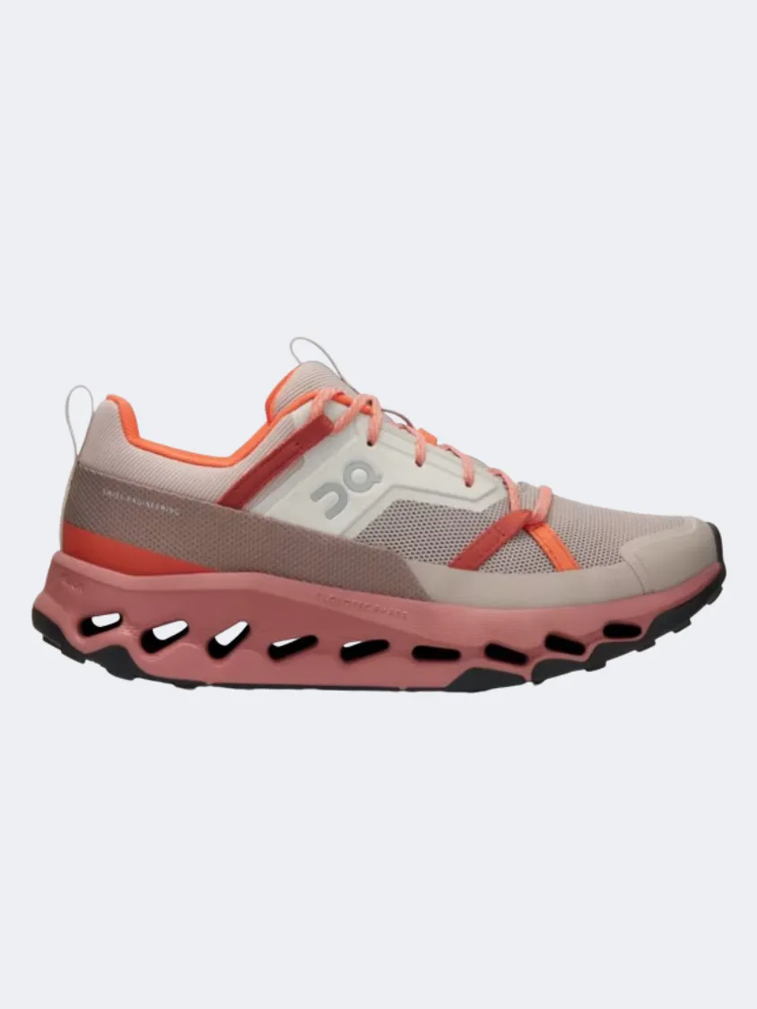 On Cloudhorizon Women Hiking Shoes Fog/Mahogany High Altitude Support