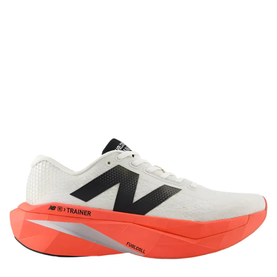 easy - to - clean - design shoes New Balance Men's Fuelcell Supercomp Trainer v3 Running Shoes in Urgent Red/Sea Salt/Black AW25