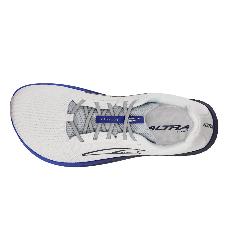 Comfortable Fit Socks individual - sports Altra Men's Escalante 4 Running Shoes in White/Blue AW25