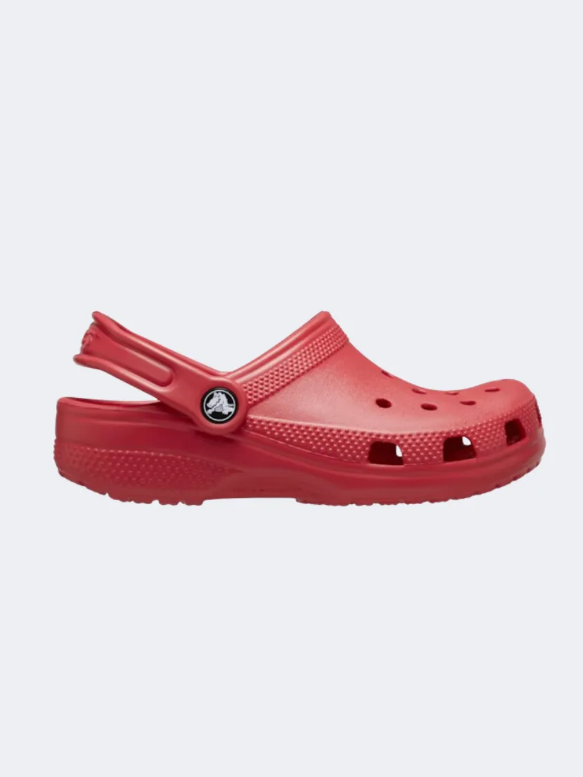 Crocs Classic Clog Kids Lifestyle Slippers Varsity Red Dry Fast