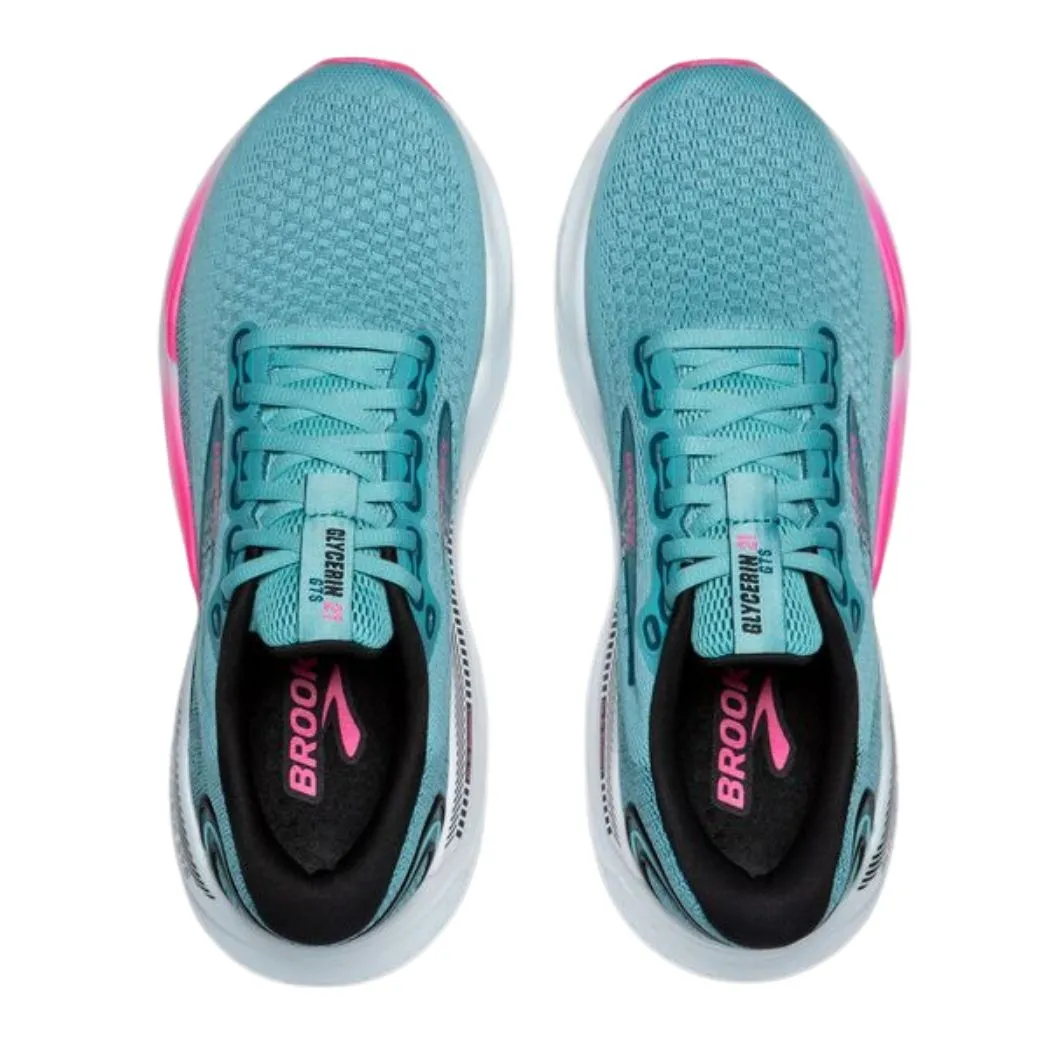 brooks Glycerin GTS 21 Women's Running Shoes slow walk Galaxy Tone