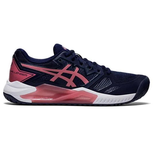 Asics Womens Gel Challenger 13 Tennis Shoes - Peacoat/Smokey Rose Dynamic Sole
