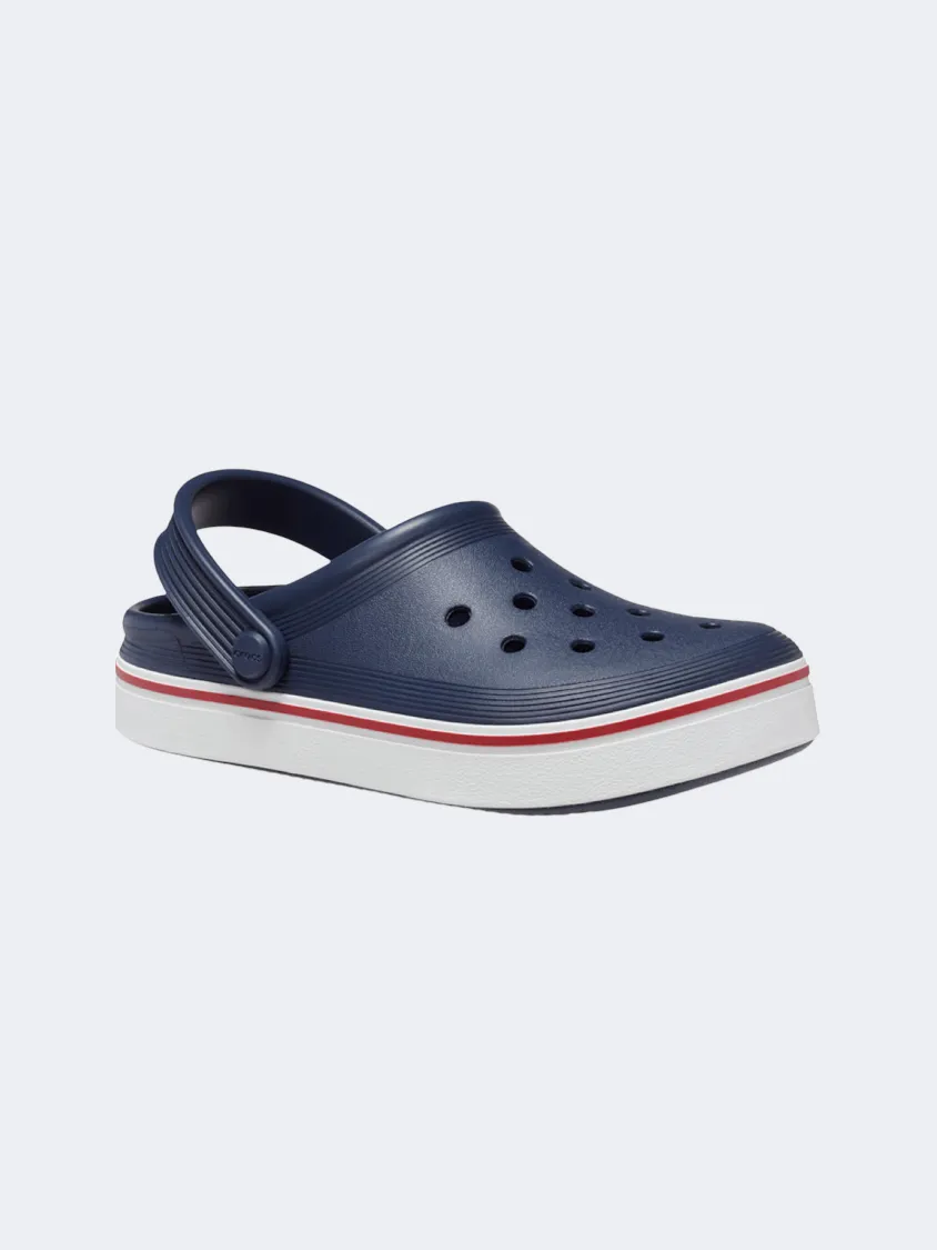 Crocs Off Court Clog Ps-Boys Lifestyle Slippers Navy/White/Red Stage Pop