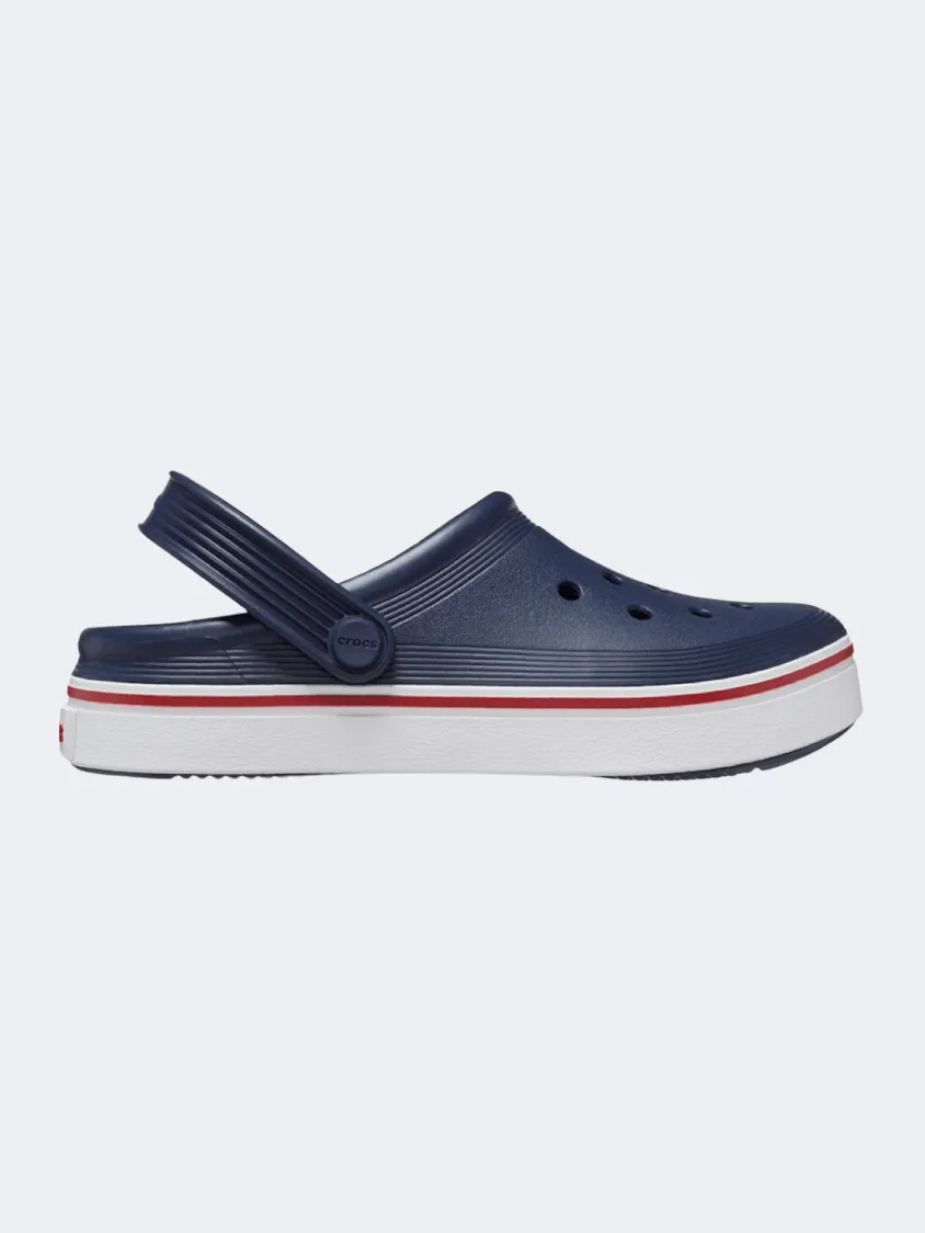 Crocs Off Court Clog Ps-Boys Lifestyle Slippers Navy/White/Red Outdoor