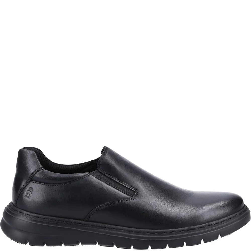 Black Trent Slip-On Shoes Walk Hold Toe Smooth