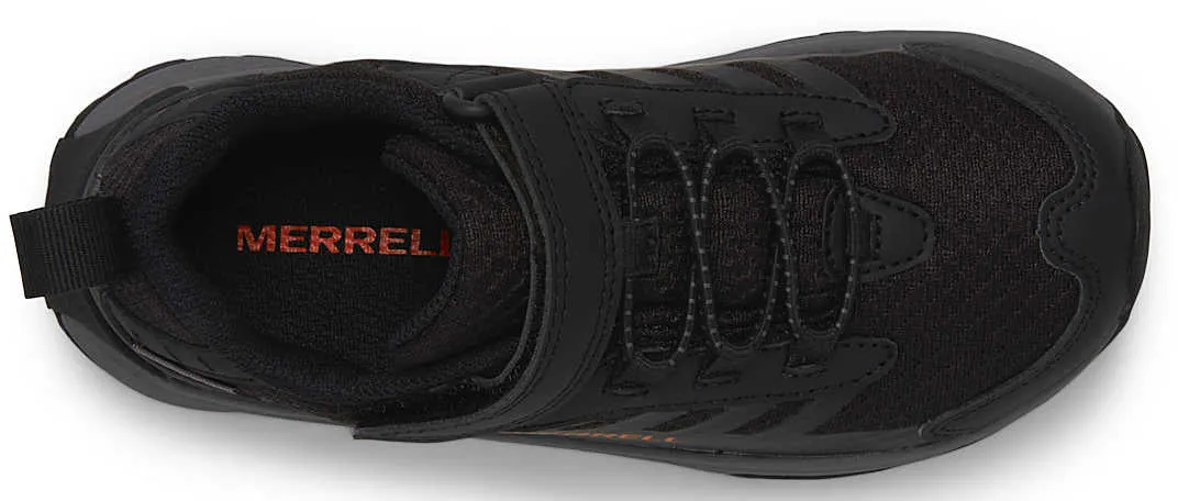 Merrell Moab Speed 2 A/C Waterproof Childrens Walking Shoes - Black Mountain Climb