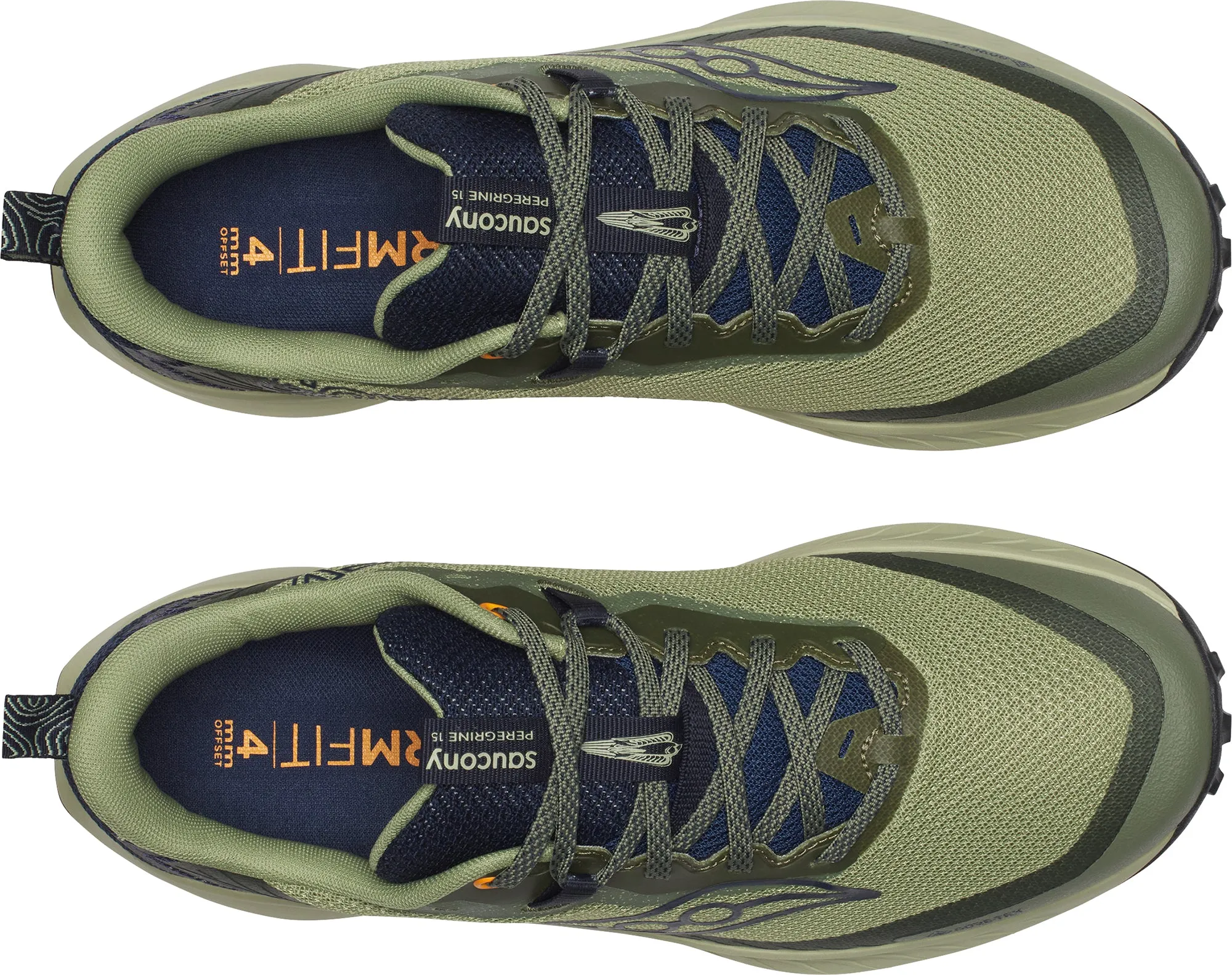 Saucony Peregrine 15 GORE-TEX Mens Trail Running Shoes - Green Cardio Motion
