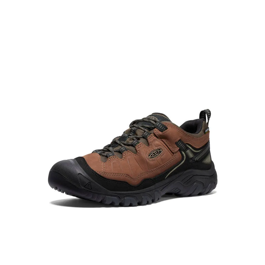 Men's Targhee IV Wide Waterproof Hiking Shoe  |  Bison/Black Indoor Training