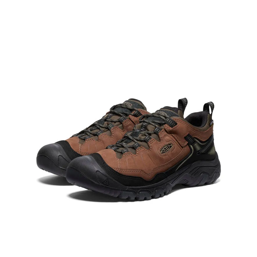 Men's Targhee IV Wide Waterproof Hiking Shoe  |  Bison/Black Power Moves All Fit