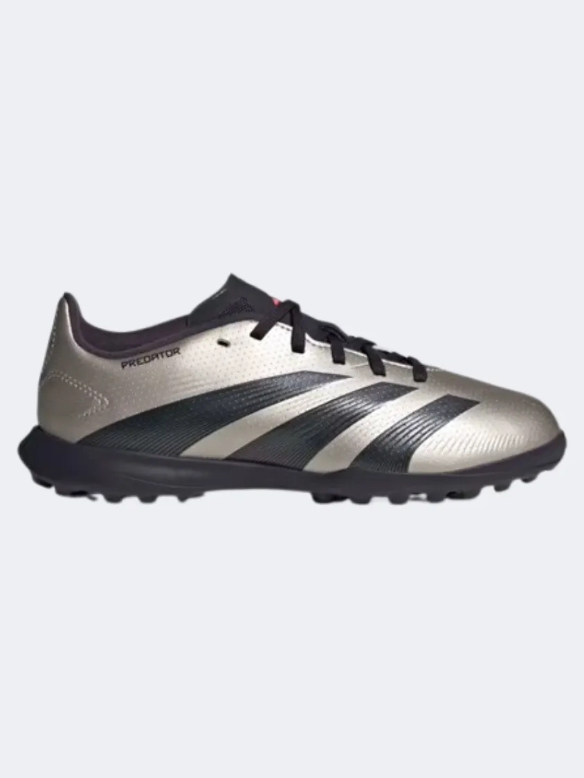 Couple Pair Rubber Outsole Adidas Predator League Tf Kids Turf Shoes Platinum/Black/Turbo