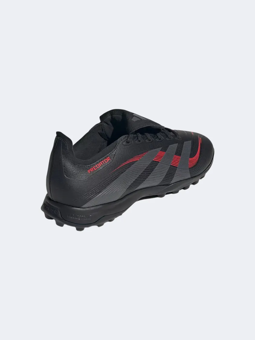 racquetball - court shoes Stylish Look Adidas Predator League Fold Over Tongue Men Football Shoes Black/Grey/Red