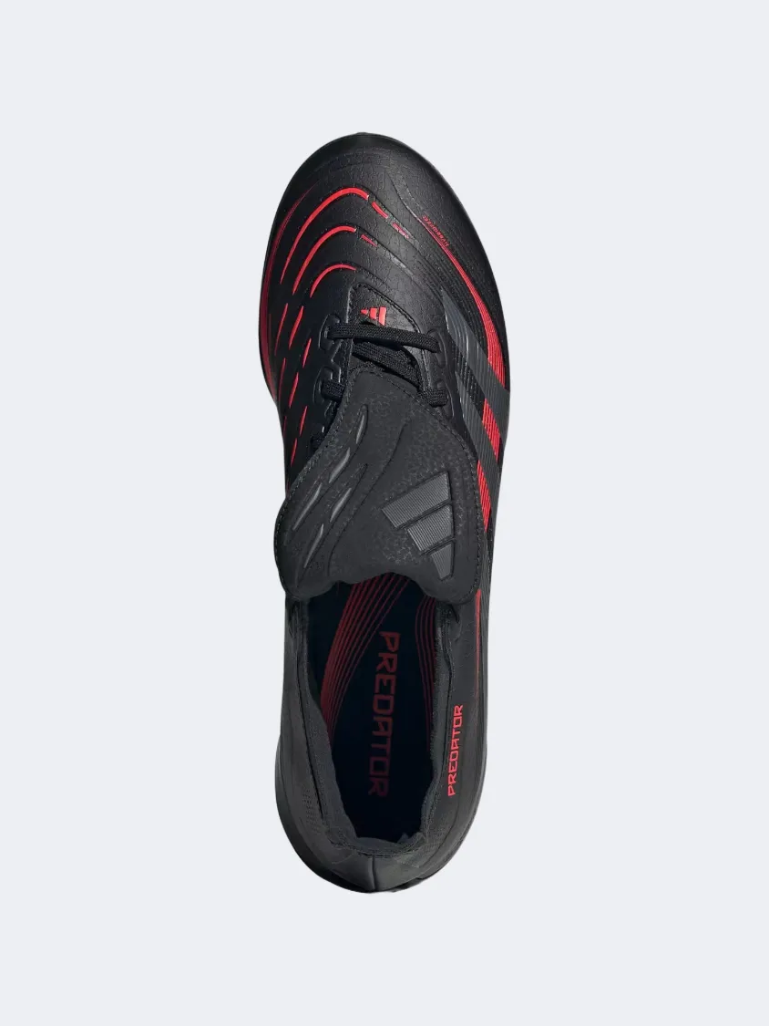 Adidas Predator League Fold Over Tongue Men Football Shoes Black/Grey/Red tennis boots Reinforced toe