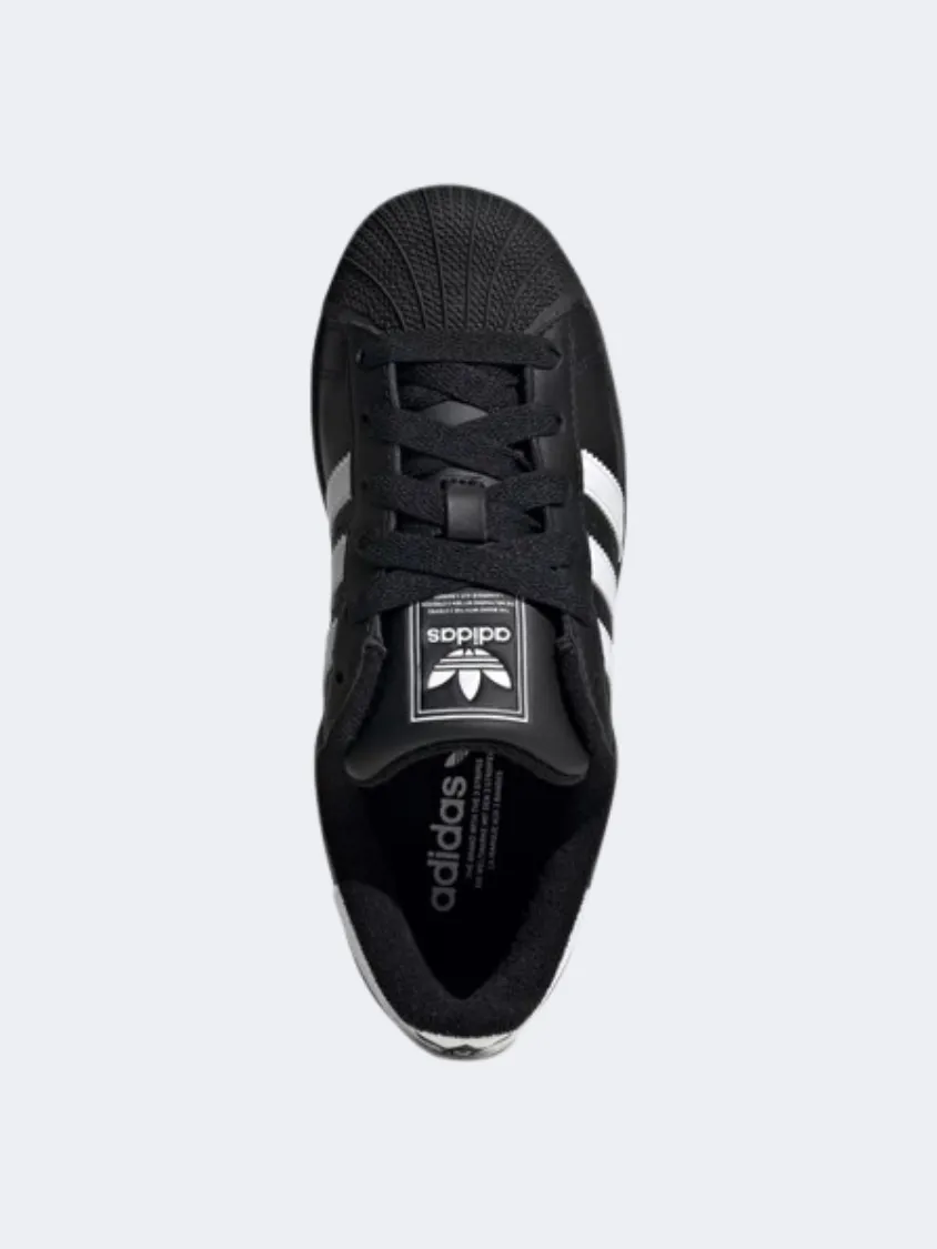 Dad Pick Energy Boost Adidas Superstar Ii Gs Original Shoes Black/White