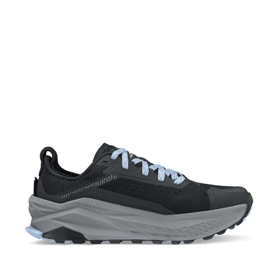 Altra Olympus 6 Women's Trail Running Shoes Black AW24 running on ice shoes