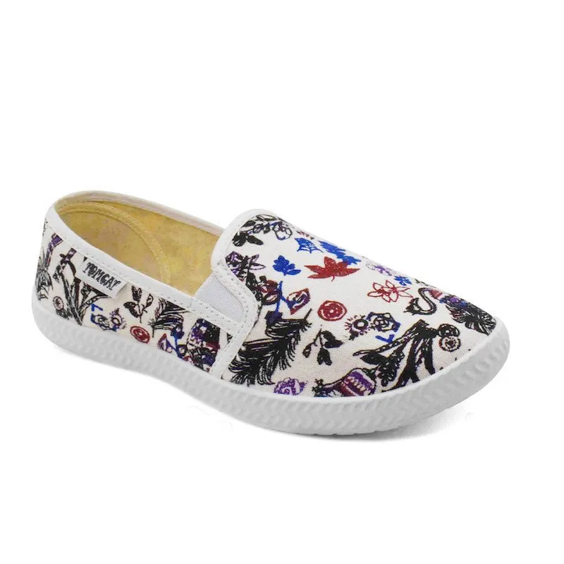 Tomcat Slip-On Canvas Shoes - Peacock Stair Run