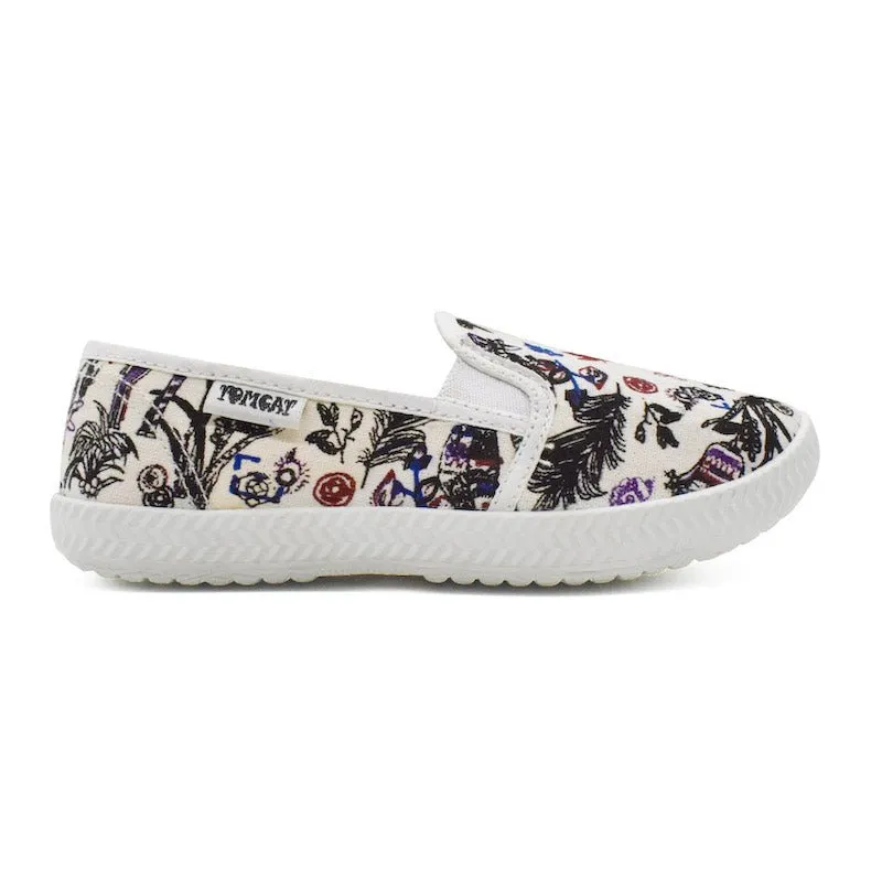 Slip On Mules Mobility Ease Tomcat Slip-On Canvas Shoes - Peacock