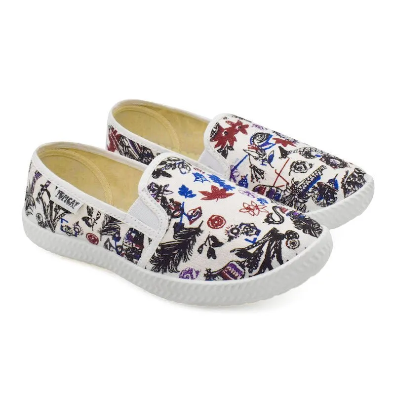Tomcat Slip-On Canvas Shoes - Peacock Feel Fresh