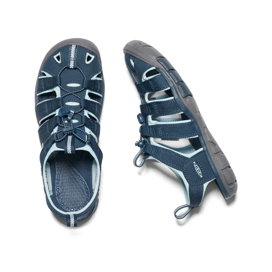 Fit system ensures stability during fast transitions Women's Clearwater CNX Sandal  |  Navy/Blue Glow