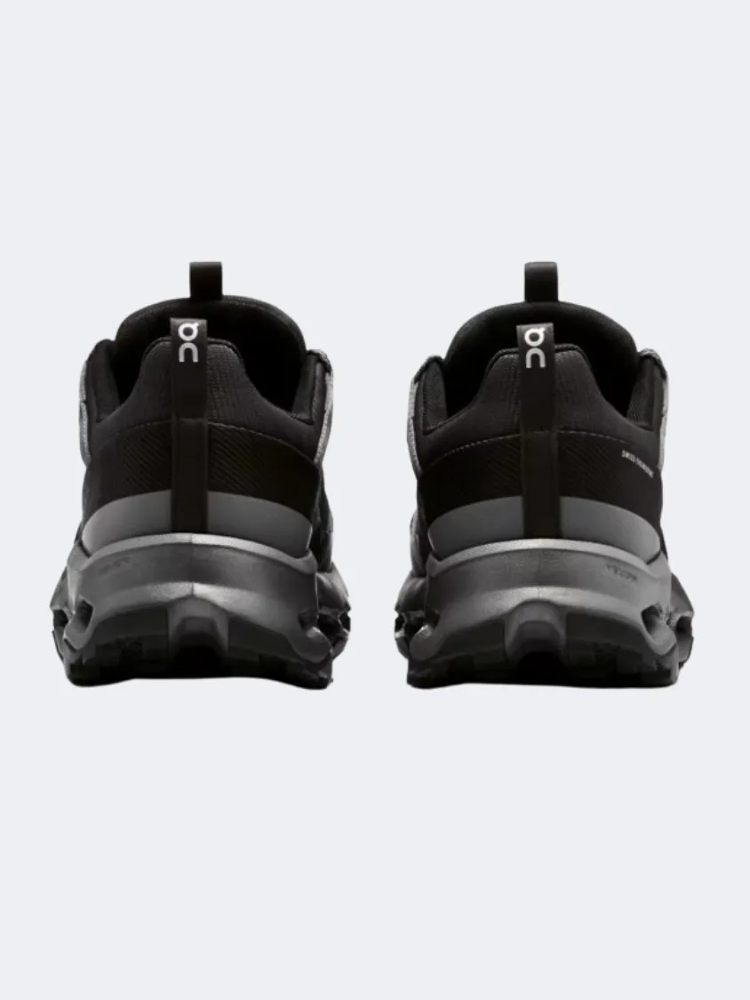 On Cloudhorizon Waterproof Men Hiking Shoes Black/Eclipse Mountain Flexibility Stable Ride