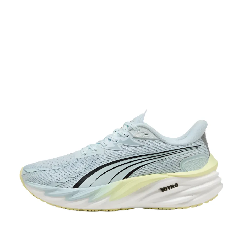 fast - paced running shoes cardiovascular health running shoe gain PUMA Women's Velocity NITRO 4 Running Shoes in Sea Glass/Gold Moon AW25