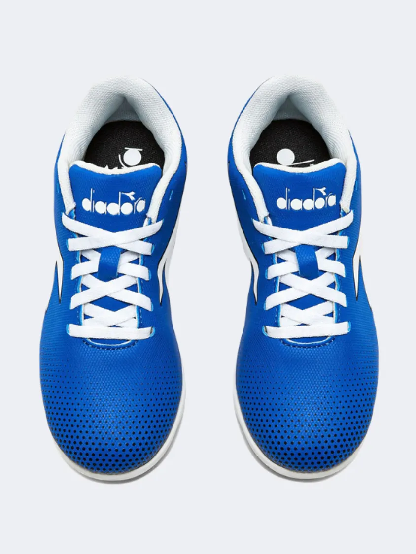 Diadora Pichichi 7 Gs-Boys Football Shoes Blue/White/Black frontyard - use shoes