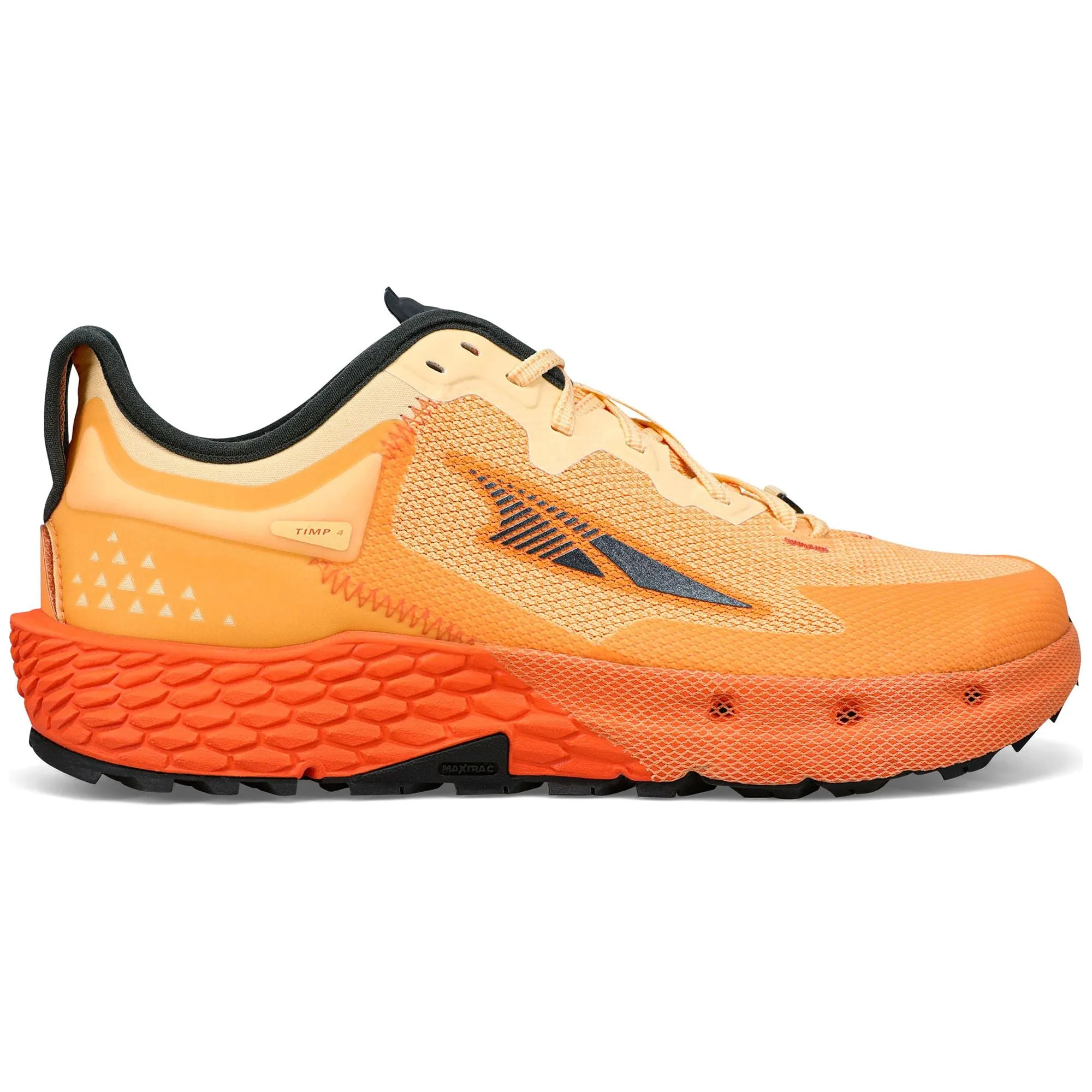 Altra Timp 4 Mens Trail Running Shoes - Orange Pliable enough to support quick starts and stops Responsive ride