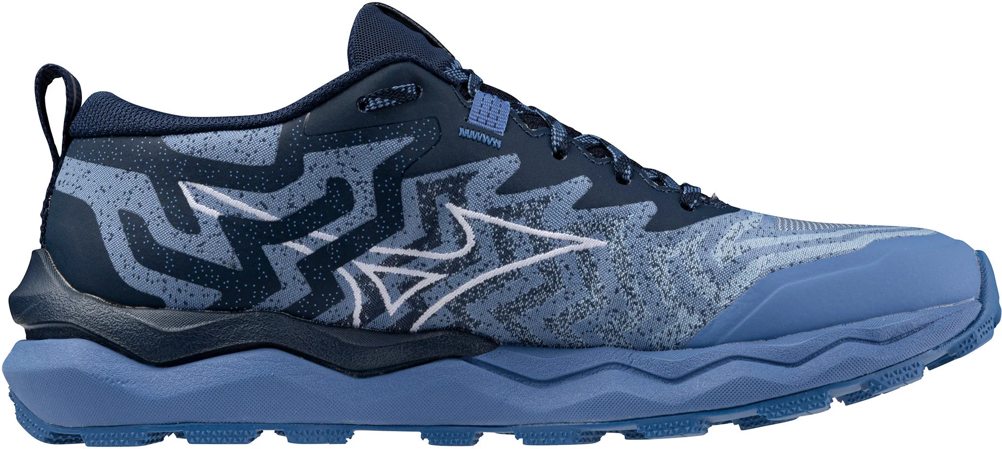 Endurance Mode Speed Focus Mizuno Wave Daichi 8 Womens Trail Running Shoes - Blue