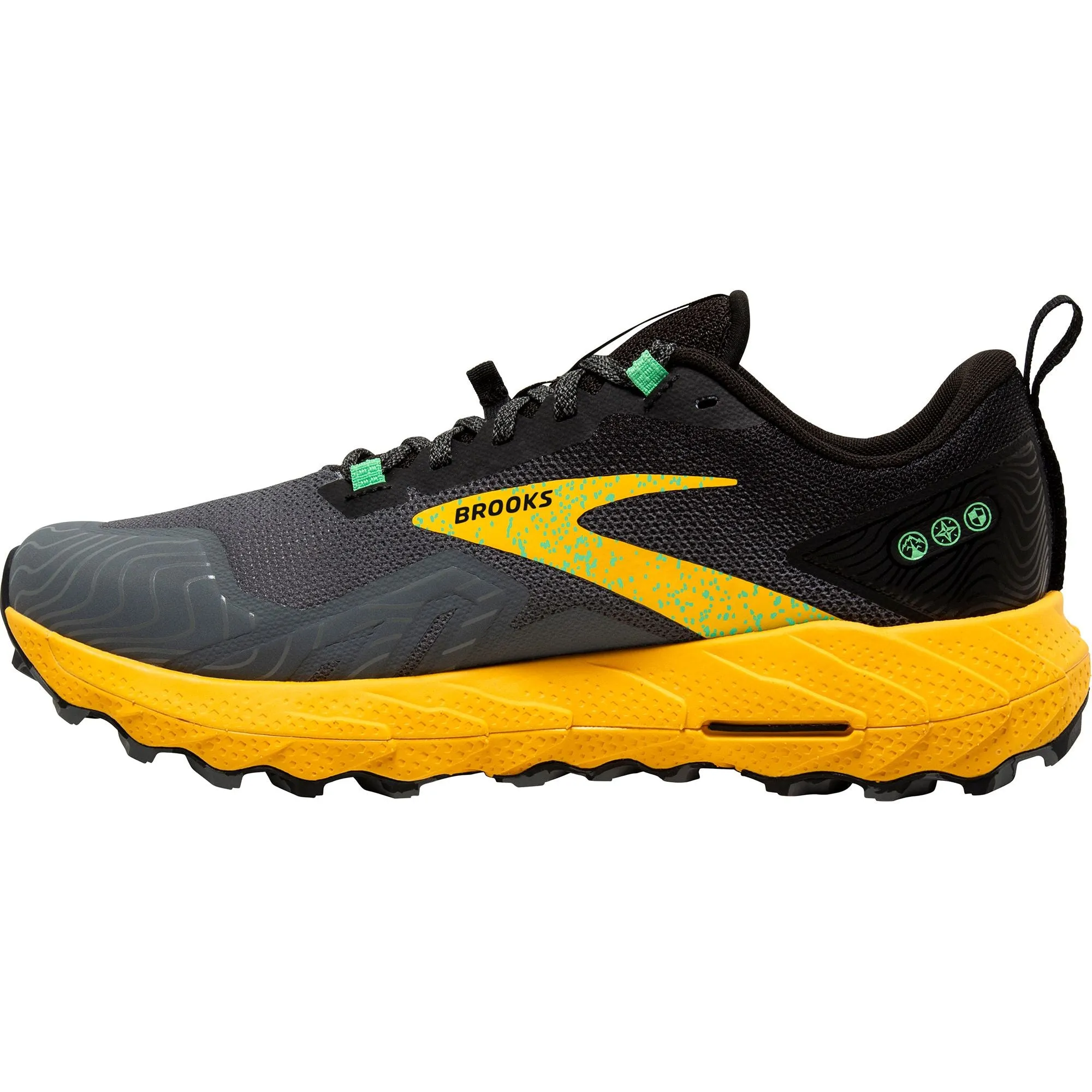 Brooks Cascadia 17 Mens Trail Running Shoes - Grey Well Cushioned Durable