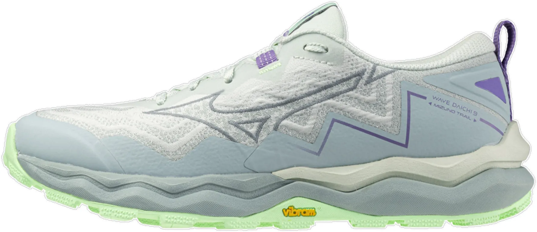Mizuno Wave Daichi 9 Womens Trail Running Shoes - White core strength Breath Fit