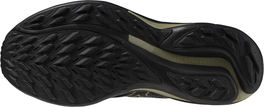 Well Cushioned Mizuno Wave Rider GORE-TEX 2 Mens Trail Running Shoes - Black