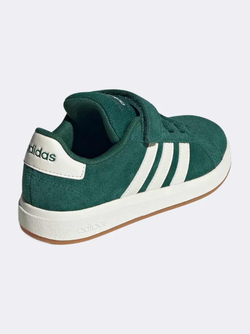 Light Run Adidas Grand Court 00S Ps Sportswear Shoes Green/White