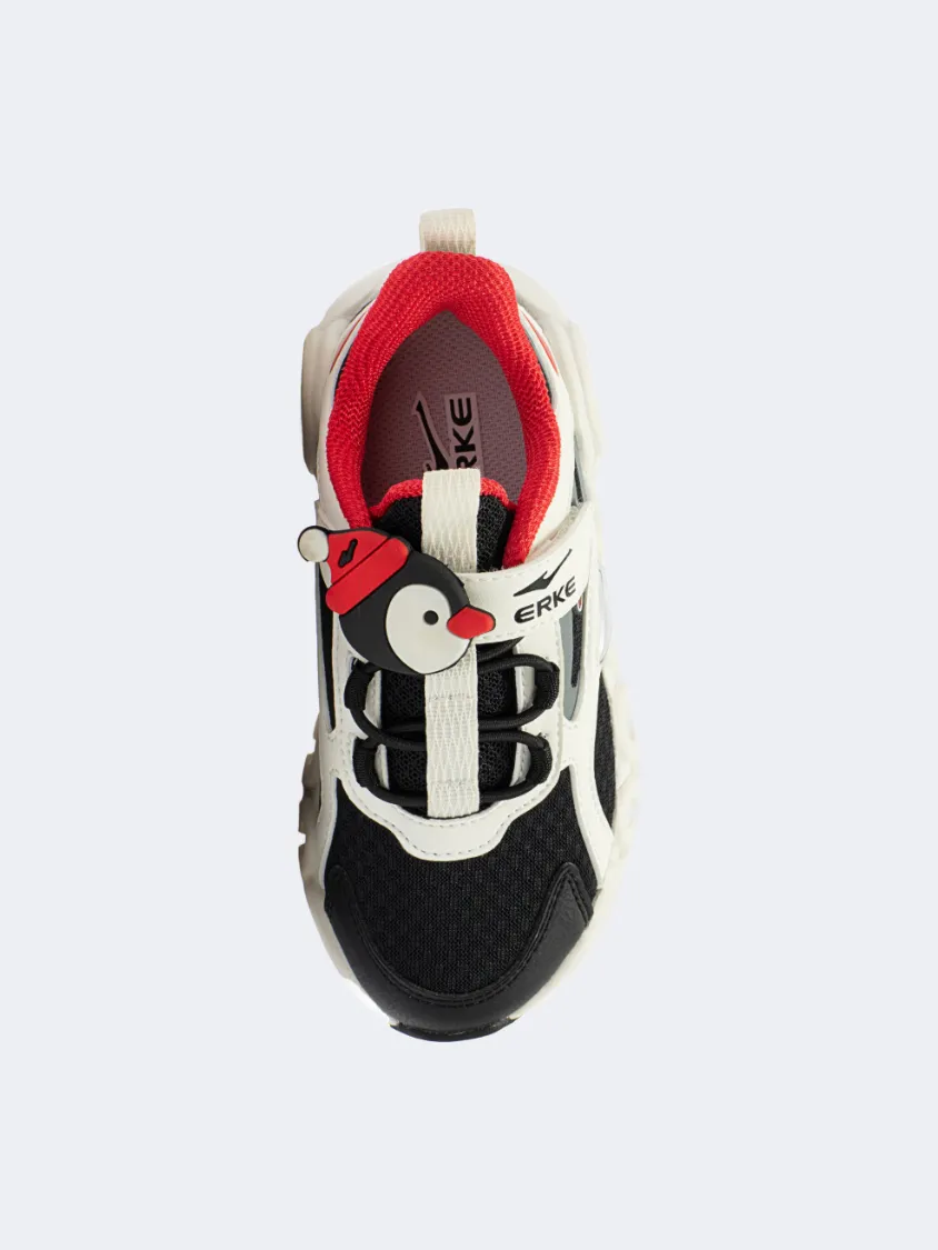 Erke Cushioning Kids-Boys Running Shoes Cream White/Red Magic Mood Dust Free