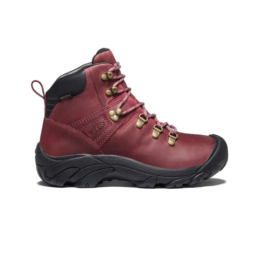 Wrinkle Resistant Balance Control Women's Pyrenees Waterproof Hiking Boot  |  Tibetan Red/Black
